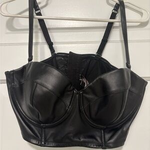 Victoria's Secret Black Bustier Bra 38D